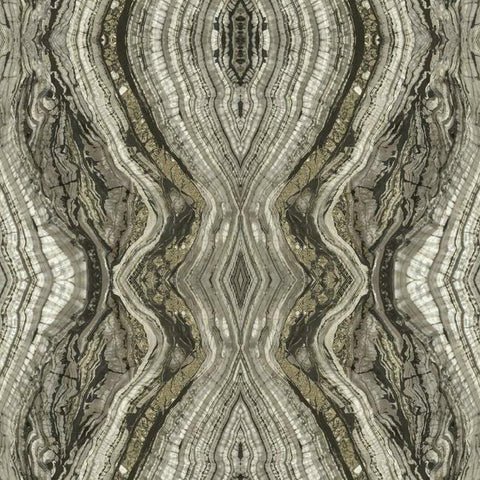 OG0557 York Kaleidoscope  Stone Metallic Wallpaper