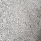 Z80041Off White Embossed sparkles glitter wallpaper faux leopard cheetah skin textured