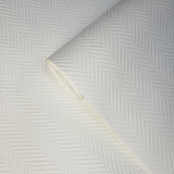 RD80103 Anaglypta white striped Herringbone Paintable Wallpaper