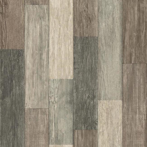 RMK10841WP York Weathered Wood Plank Pattern Rustic Wallpaper