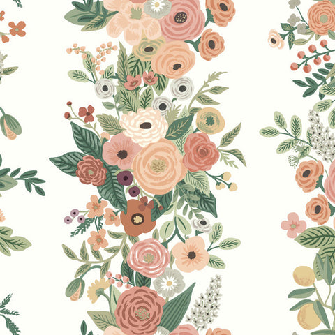 RP7312 GARDEN PARTY TRELLIS White Pink Wallpaper Rifle Paper Co. Second Edition
