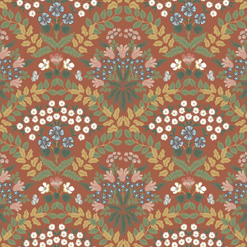 RP7320 Rifle Paper Co. Second Edition Red Green Wallpaper BRAMBLE