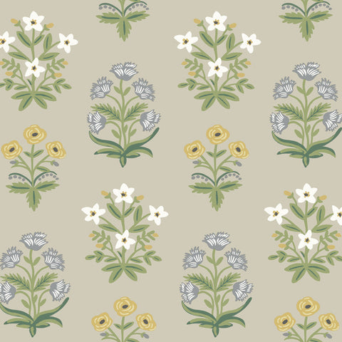RP7350 Floral Textured Wallpaper MUGHAL ROSE