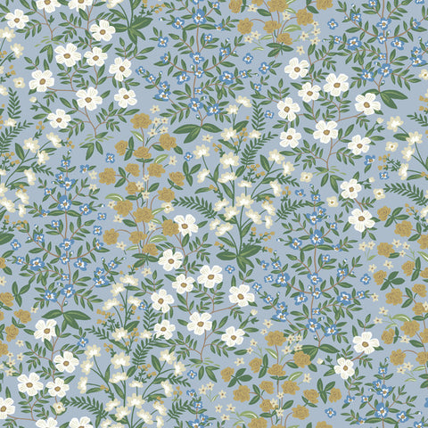 RP7379 Floral Blue White Wallpaper 3D WILDWOOD GARDEN