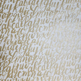 SD3727 Ronald Redding Masterworks white gold metallic Novelty hand writing Wallpaper 3D
