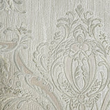 M50031 Rose beige cream pearl gold metallic damask faux fabric textured Wallpaper rolls