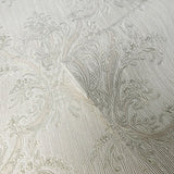 M50031 Rose beige cream pearl gold metallic damask faux fabric textured Wallpaper rolls