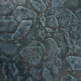 Z54505 Rusted teal green bronze metallic geo hexagon faux plaster Textured 3D wallpaper