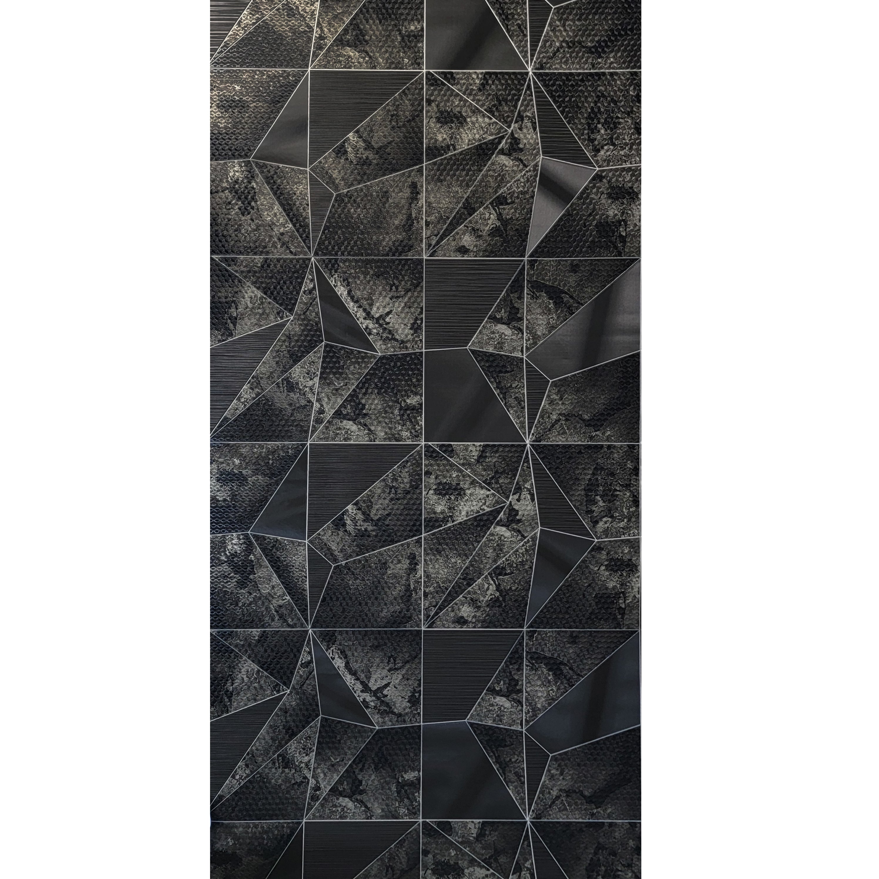 Z90033 LAMBORGHINI 2 Geometric Triangles black gray gold metallic 3d  Wallpaper