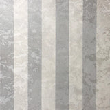 300062 Striped Wallpaper White Gray Silver faux caw skin Animal fur Textured