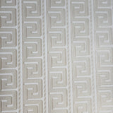 M5277B, M5277 Striped greek key Beige Tan faux fabric textured Wallpaper CAN BE USED AS BORDER