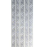 M5275, M5275B Striped greek key Beige gray gold textured Wallpaper CAN BE USED AS BORDER