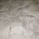 Z44906 Tan gold metallic floral tropical palm leaves faux concrete textured wallpaper