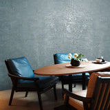Z38038 Teal Green Blue bronze metallic faux plaster textured contemporary Wallpaper 3D