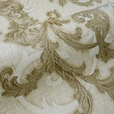 96231-2 Versace Calligraphy Beige Brass Barocco Designer Textured Damask Wallpaper rolls