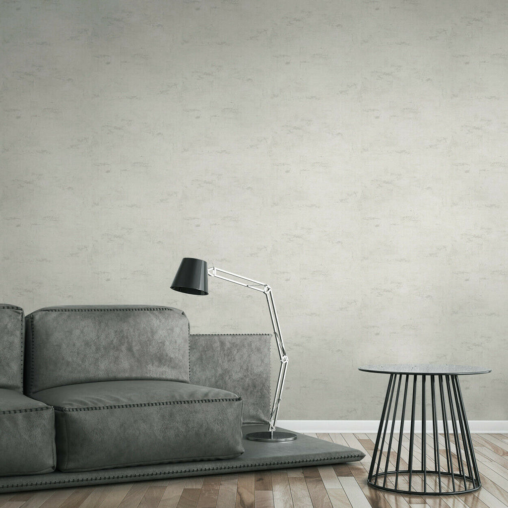 WM30668201 Matt off white Textured faux concrete Wallpaper ...