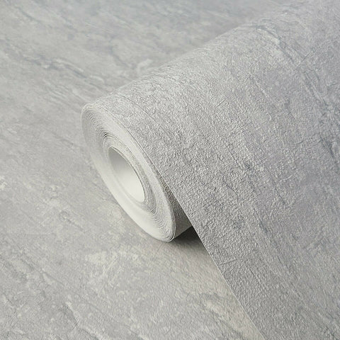 WM30669401 Matt Gray Textured realistic faux concrete Wallpaper 