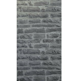 WM31944201 Matt charcoal gray black faux concrete brick Wallpaper