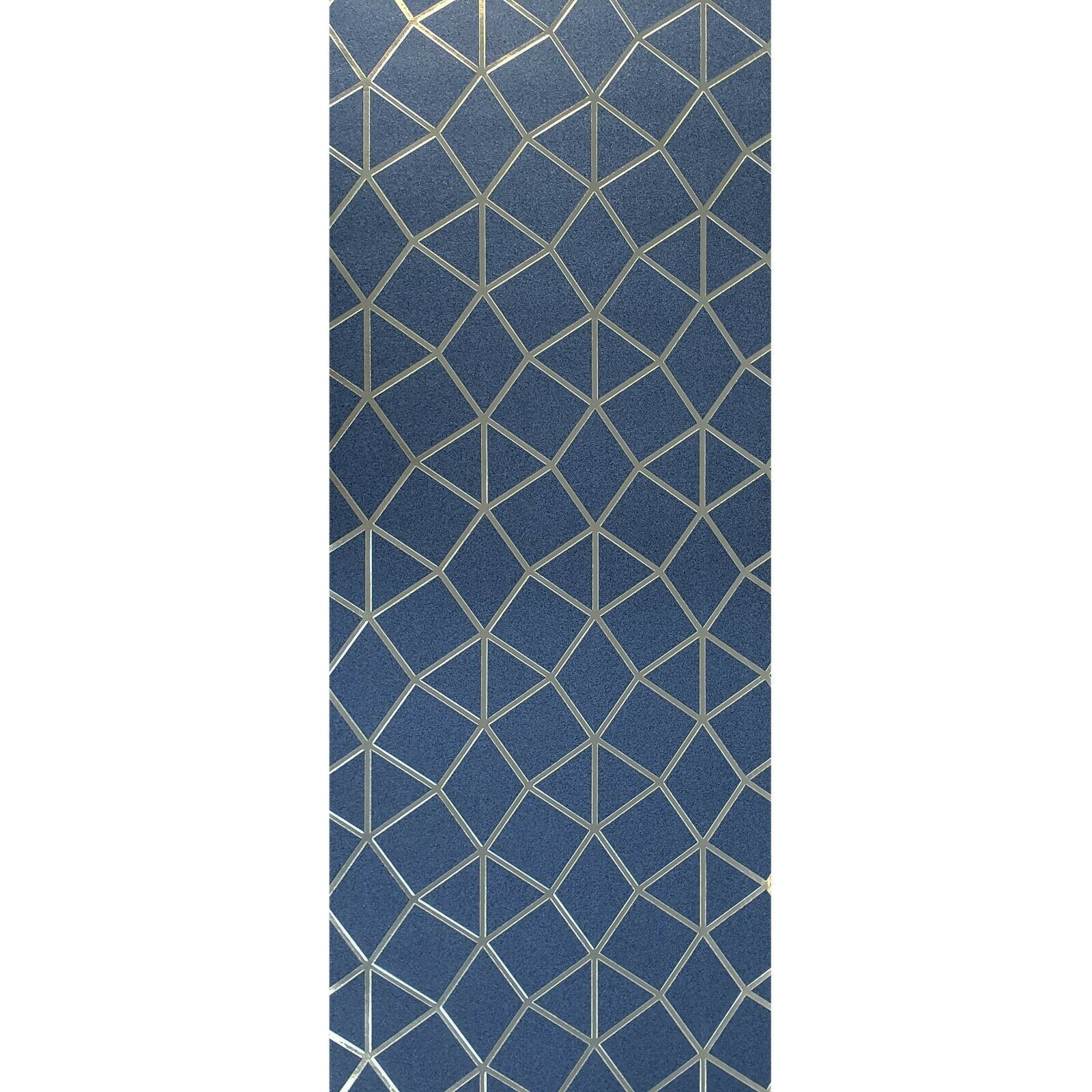 WM36133301 Grayish blue gold Geometric faux wood Wallpaper