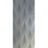 WM4256801 Geometric wave lines gray bronze metallic Textured Wallpaper