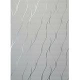 WM620140101 Wavy lines Waves grayish white silver Metallic Wallpaper 