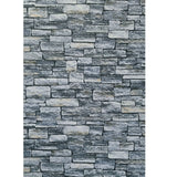 WM95871101 Violet blue black 3D Textured Brick Stone Wallpaper 