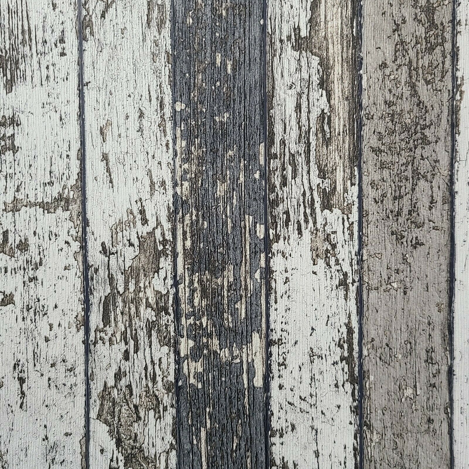 WM95914101 Distressed white blue faux wood planks 3D Wallpaper –  wallcoveringsmart