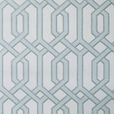 WMBA22001301 Beige Blue gold metallic geometric trellis textured Wallpaper