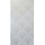 WMBA22004101 Pearl Cream off White faux Scale mosaic tiles Wallpaper