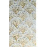 WMBA22004201 Tan White Gold Metallic faux Scale mosaic tiles Wallpaper