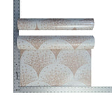 WMBA22004301 Peach Pink Cream White faux Scale mosaic tiles Wallpaper