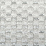 WMBA22008101 White silver gray metallic plain faux fabric Wallpaper