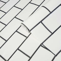 Subway Tiles (Blanco) - 10 Baldosas Adhesivas 3D – FANCYHAUS