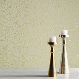 WMBL1002301 Yellow gold metallic plain faux cork plaster Wallpaper