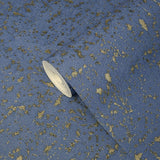 WMBL1002501 Royal Blue gold faux cork plaster Wallpaper