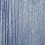 WMBL1006401 Blue Silver Metallic faux fabric stria lines Wallpaper