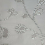 WMJM1004501 Gray Silver metallic paisley floral tree leaves Wallpaper