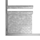 WMNF23208101 Gray Moroccan trellis faux tiles Wallpaper