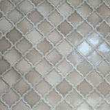 WMNF23208201 Pearl Taupe tan faux Moroccan trellis tiles Wallpaper