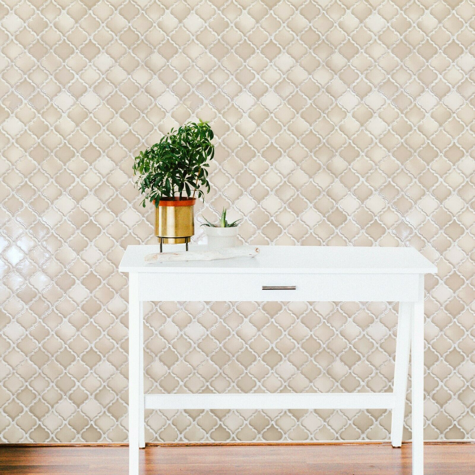 Fake Tiles Faux Tile Wallpaper Backsplash