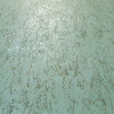 WMQY100601 Real natural cork mint green silver metallic Wallpaper