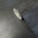 WMSD50203601 Industrial Gloss Black charcoal gray plain Wallpaper