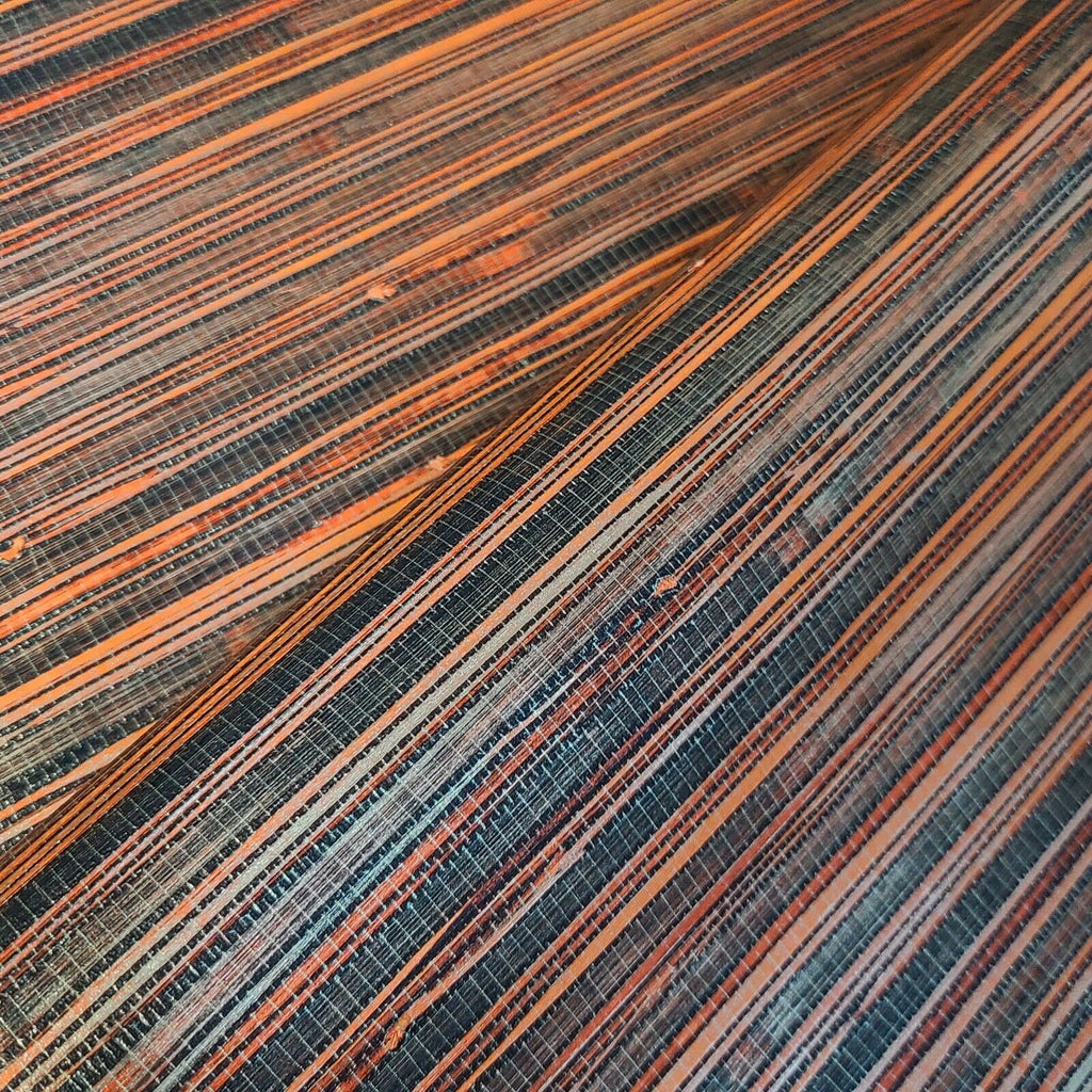 WMSR21031101 Faux grasscloth orange bronze brown gold Wallpaper