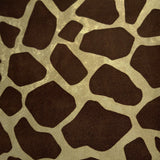 115007 Wallpaper brown gold Metallic Textured Flocking animal giraffe velvet
