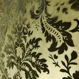 700015 Wallpaper flocking Brown gold metallic victorian damask velvet