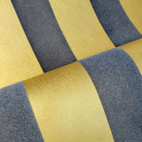 700039 Wallpaper navy blue gold metallic Flocked striped flock velvet