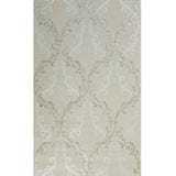 M5640 Wallpaper roll beige Textured floral off white tan gray Damask