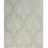 M5640 Wallpaper roll beige Textured floral off white tan gray Damask