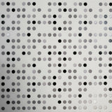 3559-10 White black Polka dot Wallpaper