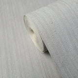 Z1748 Embossed Stria Lines Textured Gray faux fabric Wallpaper